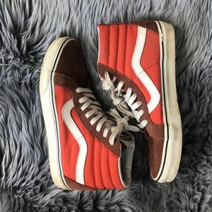 Shades of orange hi top VANS sz9